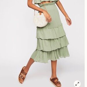 NWOT Free People Sea Breeze Set Skirt sz Small